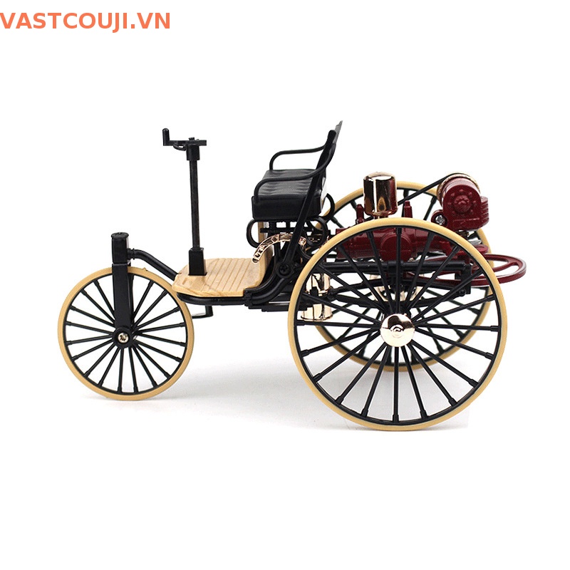 1 Mô Hình Xe Ba Bánh VASTJI Cổ Điển Số 1: 12 1886 Bằng Hợp Kim
