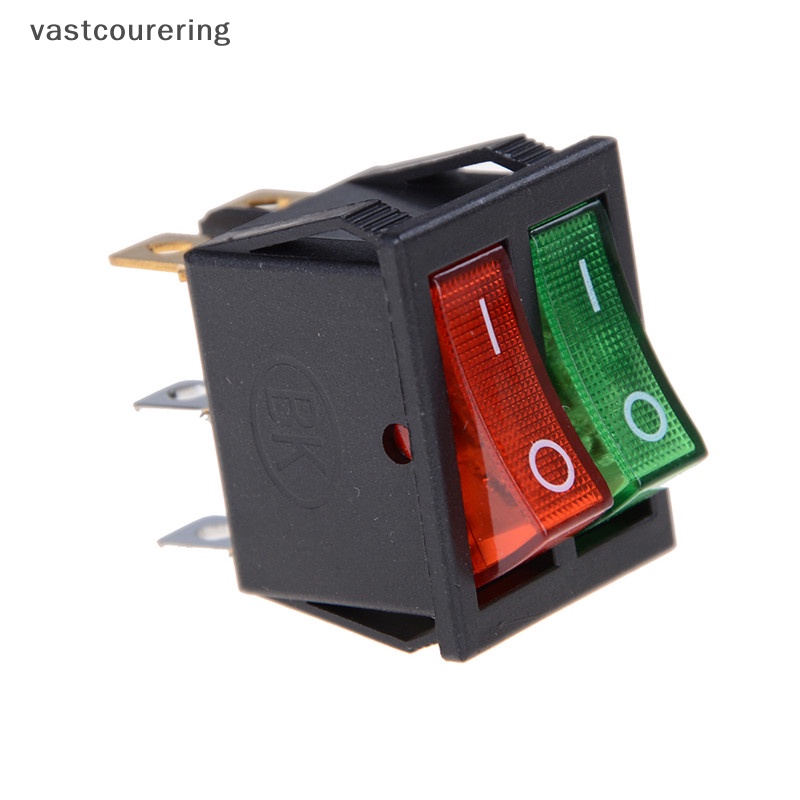 Công Tắc On / Off Đèn Xanh Lá / Đỏ 6Pins 16A 250V AC 20A 125V AC EN