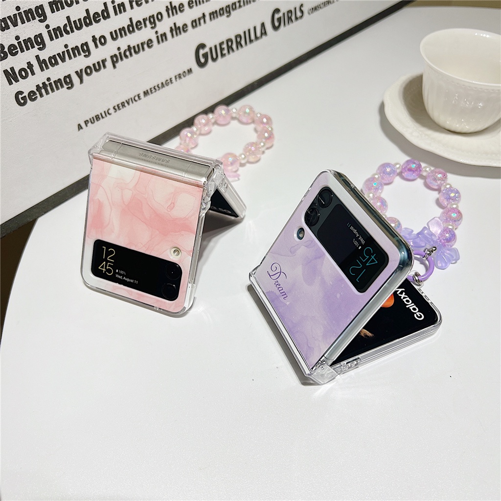 Ốp Điện Thoại Màu Gradient 3D Dễ Thương Cho Galaxy Z Flip4 5G Flip4 Z Flip3 Zflip3 Zflip4 Flip3