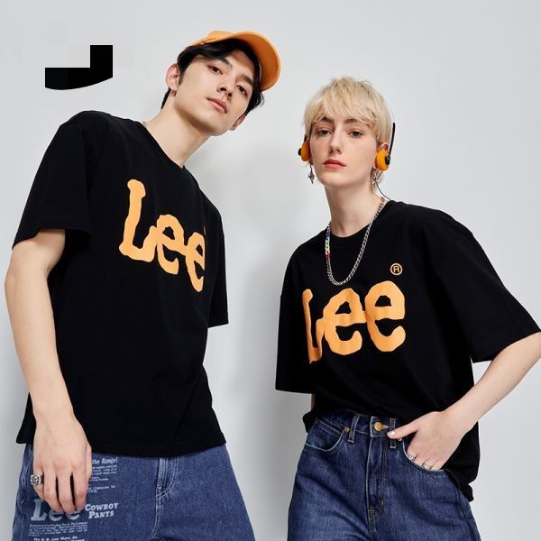 Áo Thun Ngắn Tay Dáng Rộng In logo Lee the same 23 Thời Trang Mùa Hè Cho Nam