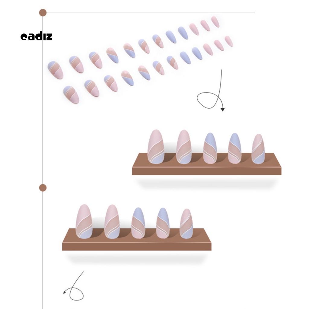 1 Bộ Móng Tay Giả Dạng Keo Không Mùi An Toàn