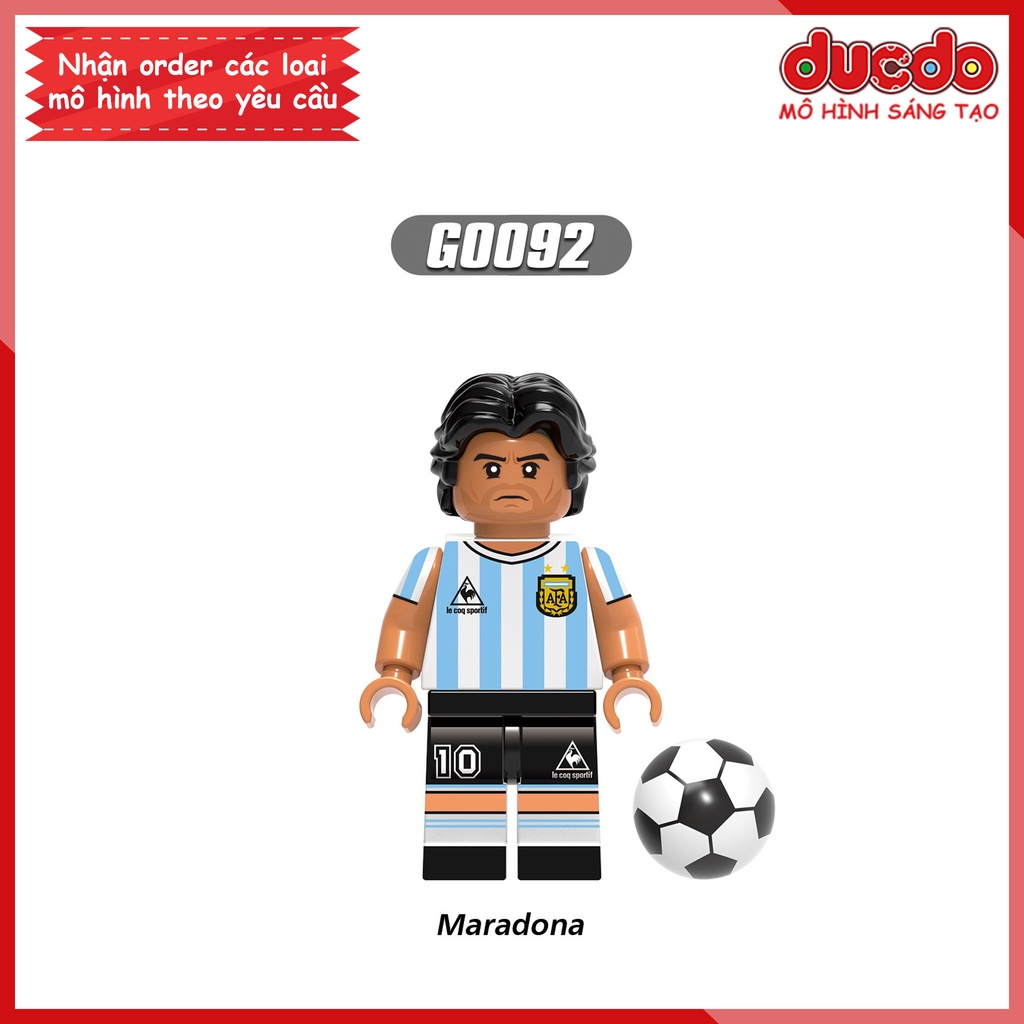 Minifigures W.orld Cup 2022 cầu thủ bóng đá Messi, Ronaldo - Đồ Chơi Lắp Ghép Xếp Hình Mini Mô hình XINH G0112