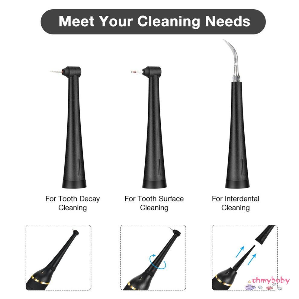 [OMY] Hộ Gia Đình Tích Tẩy Điện Cao Răng Siêu Âm USB Sạc Bụi Với Đầu Thay Thế [P/3]