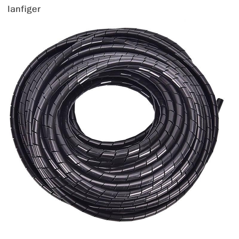 Cuộn Dây Cáp 6mm 17M Chất Liệu PE Poly Màu Đen