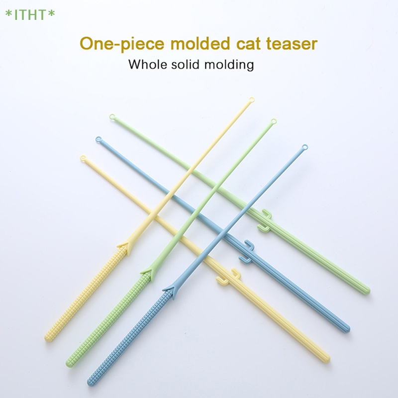 Bộ 1 Gậy Đồ Chơi Gắn Lông Vũ Vui Nhộn Cho Mèo Cưng Mới