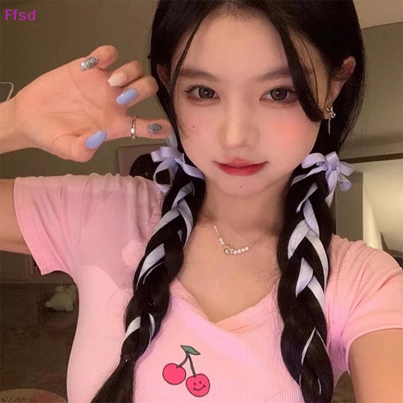 {Ffsd} Bán Chạy 2 Kẹp Tóc Nơ Dài Càng Cua Trang Trí Tiệc Tùng Cho Bé Gái