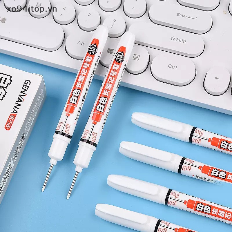 Bút Lông Đánh Dấu Lỗ Dài 20MM Màu Trắng Đa Năng Trang Trí Nhà Tắm