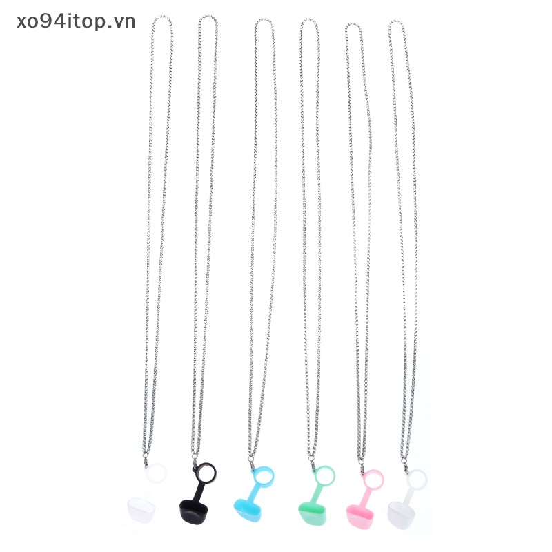 Dây Đeo Cổ Bằng Silicon Có Vòng Kim Loại Chống Bụi Cho XOITOP
