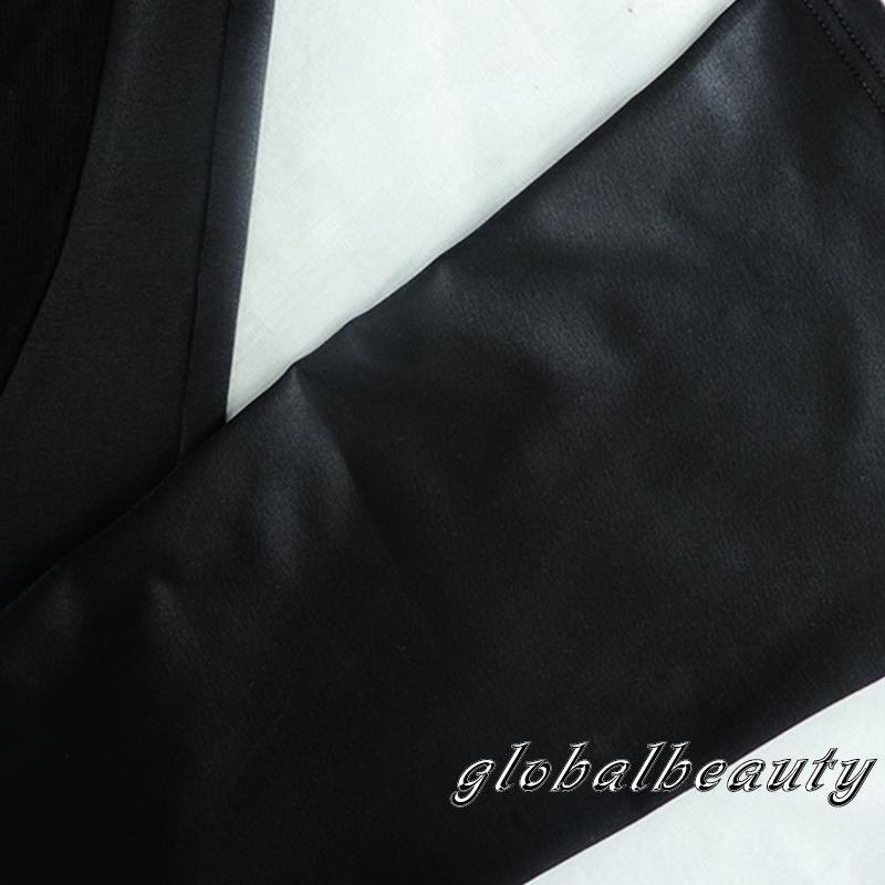 Bộ Áo Liền Quần Hai Dây Phối Lưới Mỏng Màu Trơn Dáng Ôm Thời Trang Mùa Hè Cho Bạn Gái