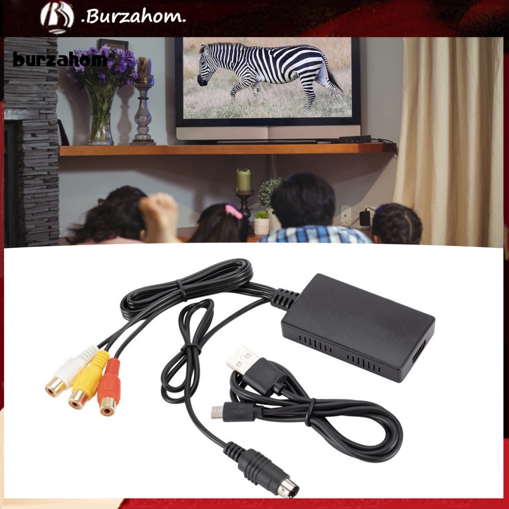 1 Bộ Chuyển Đổi Tín Hiệu Âm Thanh Tự Động 4 Đầu S-video Sang 3 RCA Chuyên Dụng Cho Gia Đình