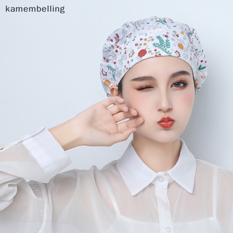 Kamembelling Mũ Đầu Bếp Co Giãn Thoáng Khí Chống Bụi Đáng Yêu