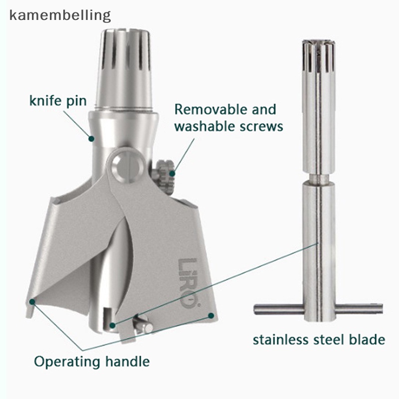 Kamembelling Máy Tỉa Lông Mũi / Tai / Tóc Bằng Thép Không Gỉ Dạng Xoắn Ốc