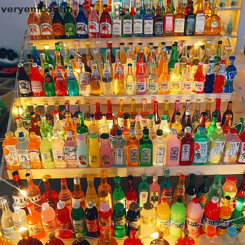 Bộ 5 Bình Nhỏ Đựng Phụ Kiện Trang Sức / Điện Thoại Bằng Nhựa Resin Thủ Công DIY