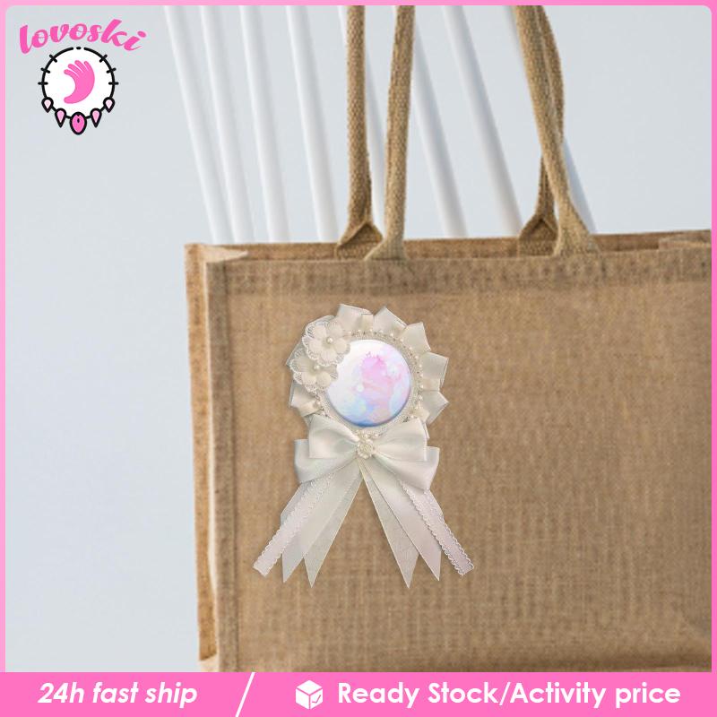 [Lovoski] Giá Đỡ Huy Hiệu Anime Màu Trơn Đa Năng Phong Cách Retro Cho Mũ / Đầm DIY