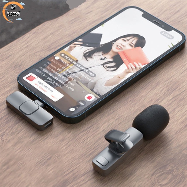 Bộ Micro Không Dây Chống Ồn Loại c 48khz Tương Thích Với Điện Thoại Android