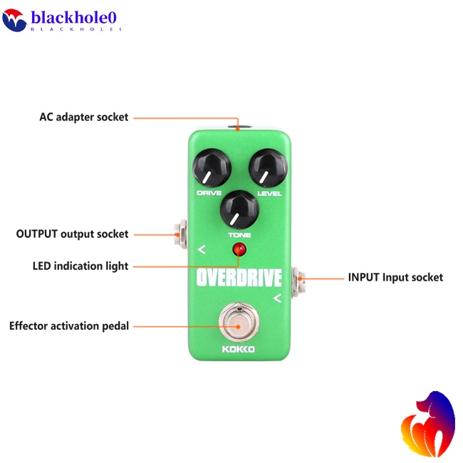 Bộ Điều Chỉnh Hiệu Ứng Bàn Đạp Mini KOKKO FOD3 Cho Đàn Guitar