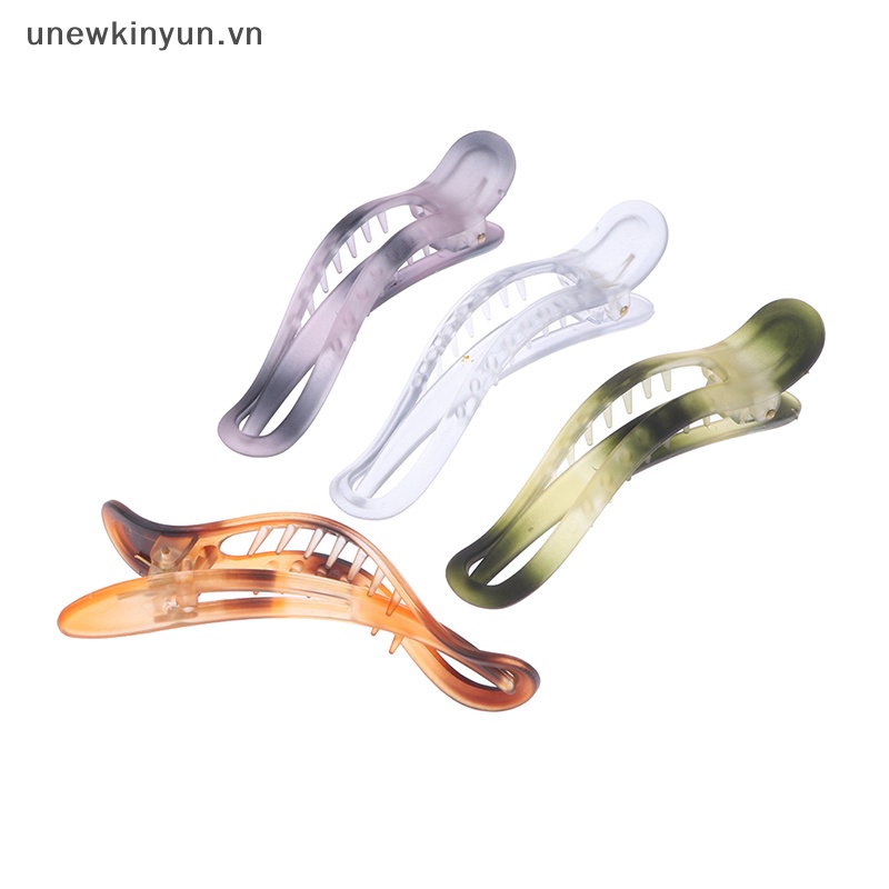 Kẹp Tóc Đuôi Vịt Bằng Acrylic Màu Đục Kích Cỡ Lớn