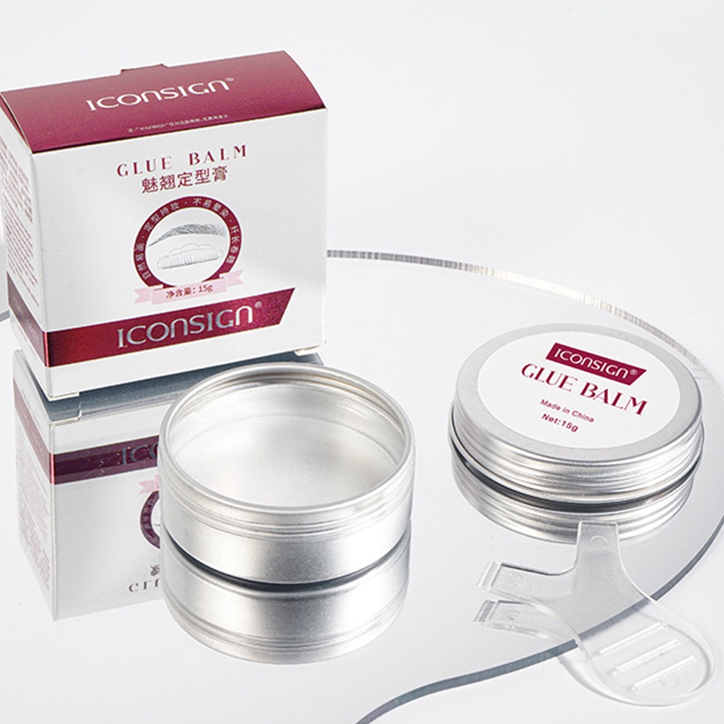 ICONSIGN Keo Balm để nâng mi 10s Hình cố định Nâng mông và nâng mi Keo sáp chống thấm nước