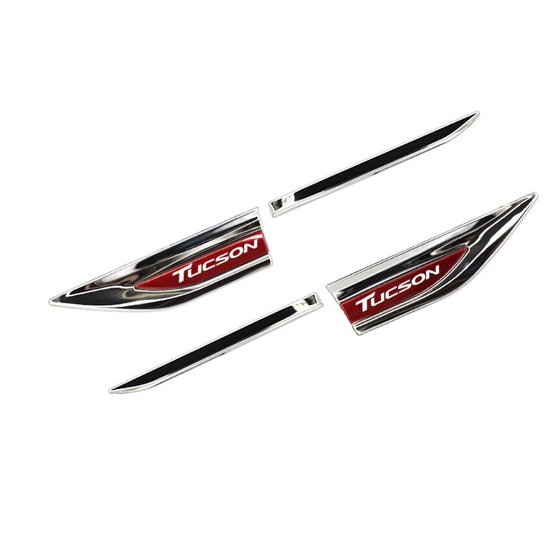 FENDER Miếng Dán Kim Loại Trang Trí Tấm Chắn Bùn Xe Hơi Chery Tiggo 5 7 8 Pro