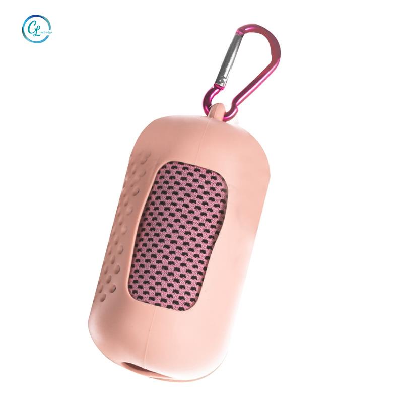 Khăn Lụa Lạnh Tức Thì Bằng Silicone Kèm Túi Đựng Tiện Lợi Dành Cho Đi Du Lịch / Chạy Bộ /