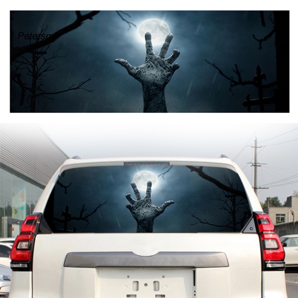 Miếng Dán Kính Cửa Sổ Xe Hơi Bằng PP Họa Tiết Kinh Dị
