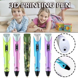 Mamy 3D Printing Pen LCD Screen Drawing Crafting Modeling PLA Filament Arts Gift