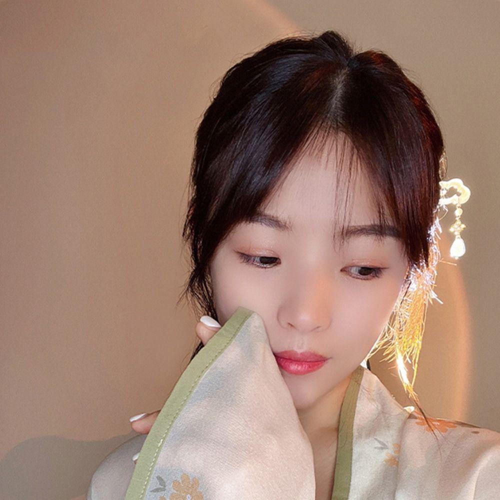ANEMONE Trâm Cài Tóc Phối Tua Rua Phong Cách Trung Hoa Cổ Điển Cho Nữ