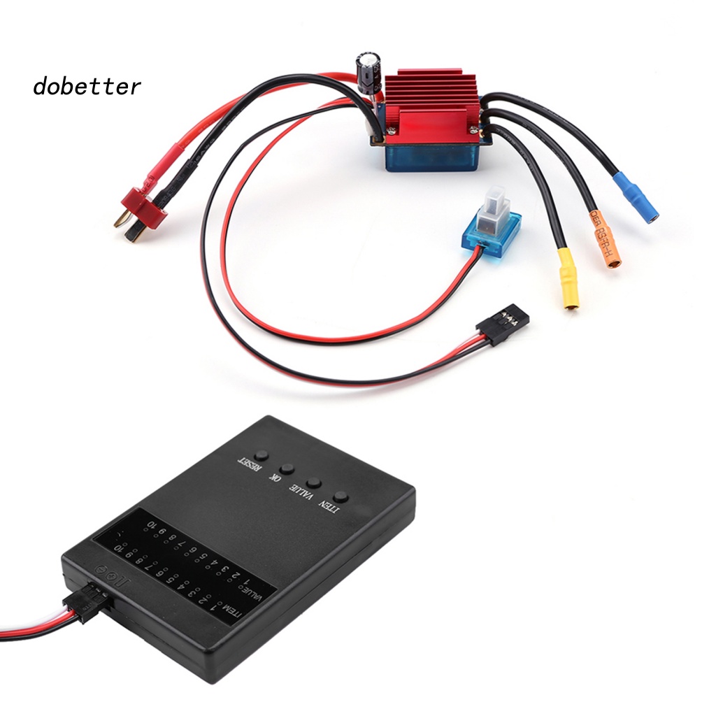 Bộ Điều Khiển Tốc Độ Điện Tử ESC 35A Cho Xe Điều Khiển Từ Xa 1 / 16 1 / 18 Kèm Thẻ Lập Trình