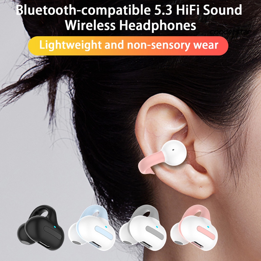 (COOD) Tai Nghe Thể Thao M-S8 Kẹp Tai Cảm Ứng Xương Chống Nước Bluetooth 5.3 HiFi Âm Thanh Sống Động Dùng Tại Nhà