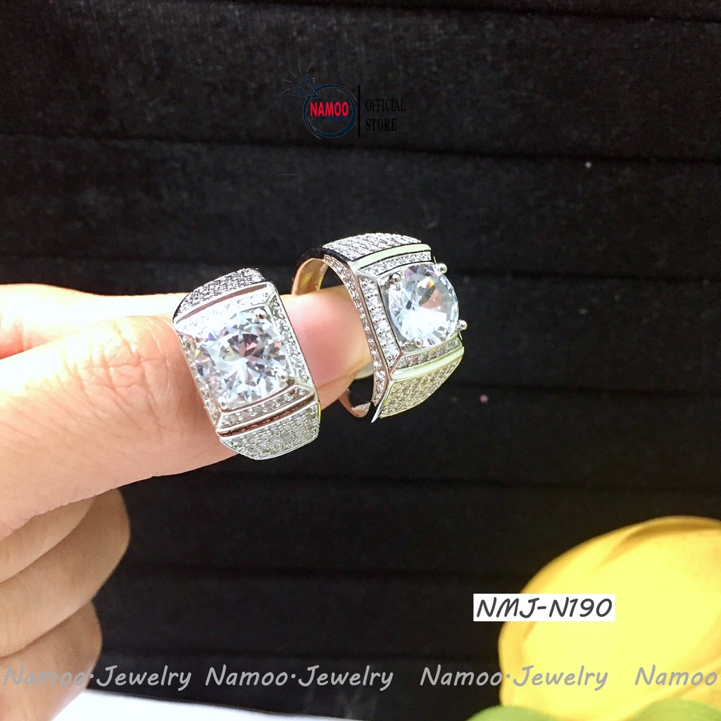 Nhẫn Nam NMJ N190 Bản Lớn Tự Chỉnh Độ Rộng