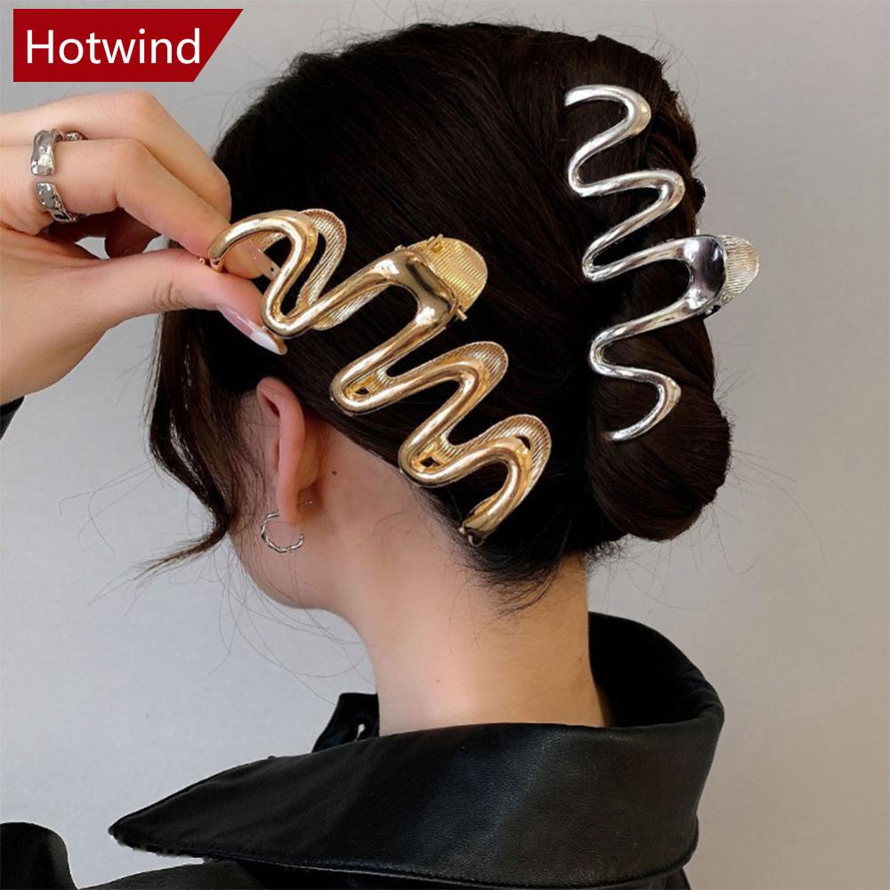 Kẹp Tóc Gợn Sóng Bằng Hợp Kim Tinh Tế Thời Trang Cho Nữ C2R8