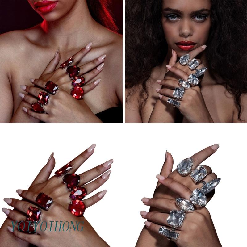 Set 7 Nhẫn Tay Phong Cách Goth Thời Trang Cá Tính