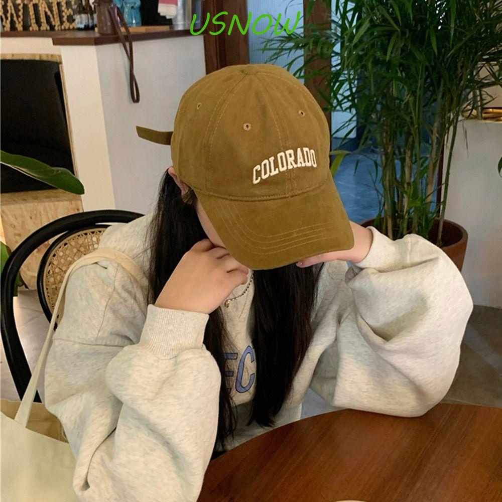 Mũ Lưỡi Trai Cotton Thêu Chữ Đơn Giản Thời Trang Mùa Thu Dành Cho Nữ