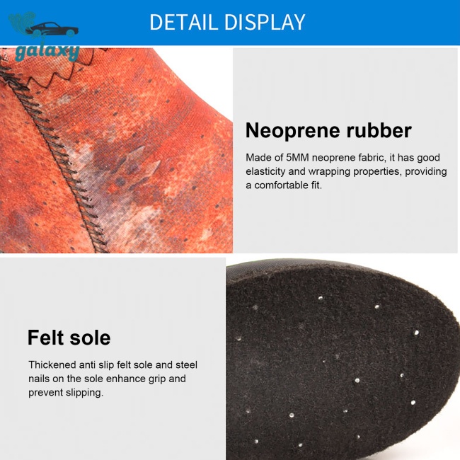 Galaxy Giày Câu Cá Đế Thép Chống Trượt Có Dây Rút Chuyên Nghiệp Cho Nam Nữ