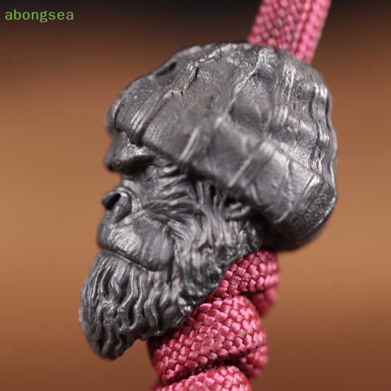 Abongsea Mũ Len Đính Hạt Hình Đầu Khỉ Độc Đáo DIY