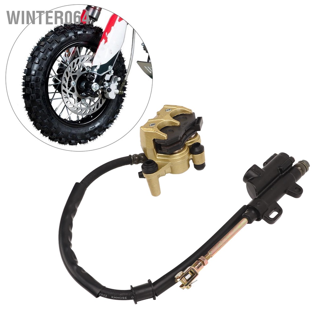 Winter064 Phanh Đĩa Thủy Lực Phía Sau Hệ Thống Kẹp Với Má Thay Thế Cho Thumpstar Hố PRO 110cc 125cc 140cc 150cc Đường Mòn Xe Đạp Bụi Bẩn