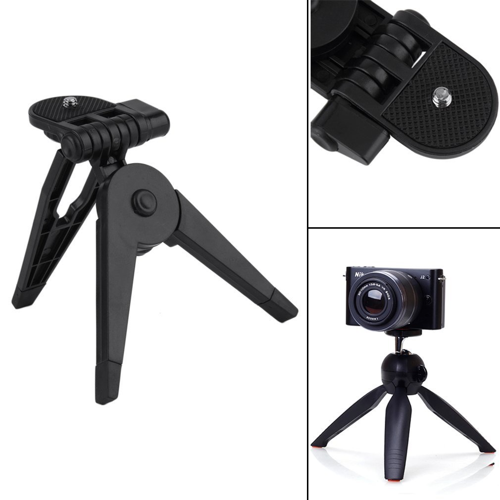 Portable Mini Plastic Foldable Photography Tripod Table Desk Stand Mounting Bracket For Camera Camcorder Dslr Slr Black Hot [Q/1]