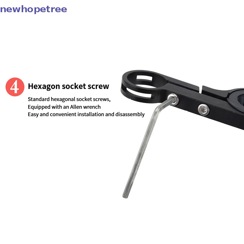 Giá Đỡ Đèn Pha Bằng Hợp Kim Sợi Carbon Gắn Tay Lái Xe Đạp Leo Núi