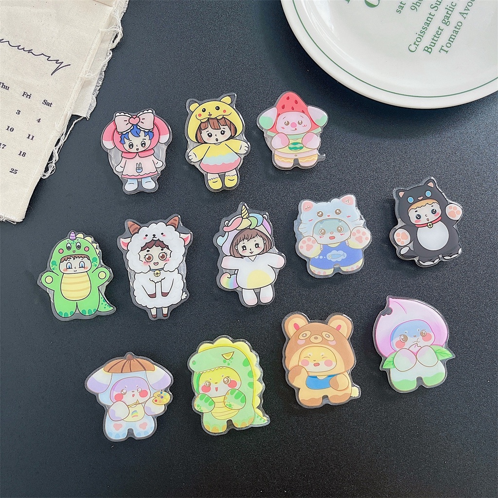 Ốp Điện Thoại Họa Tiết Hoạt Hình Có Túi Khí Và Dây Đeo Ngón Tay Cho iphone