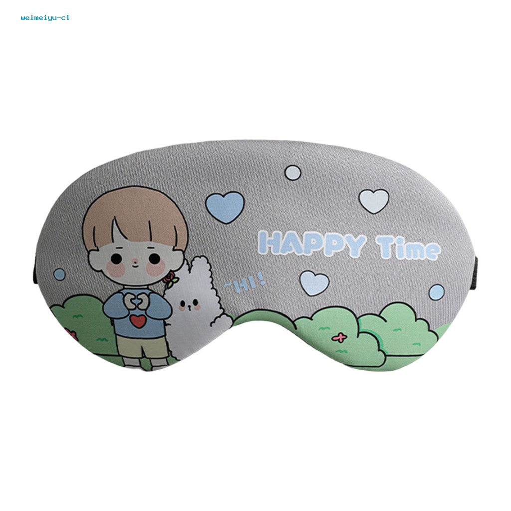 1 Bộ Vỏ Bọc Mắt Ngủ Co Giãn Họa Tiết Vui Nhộn
