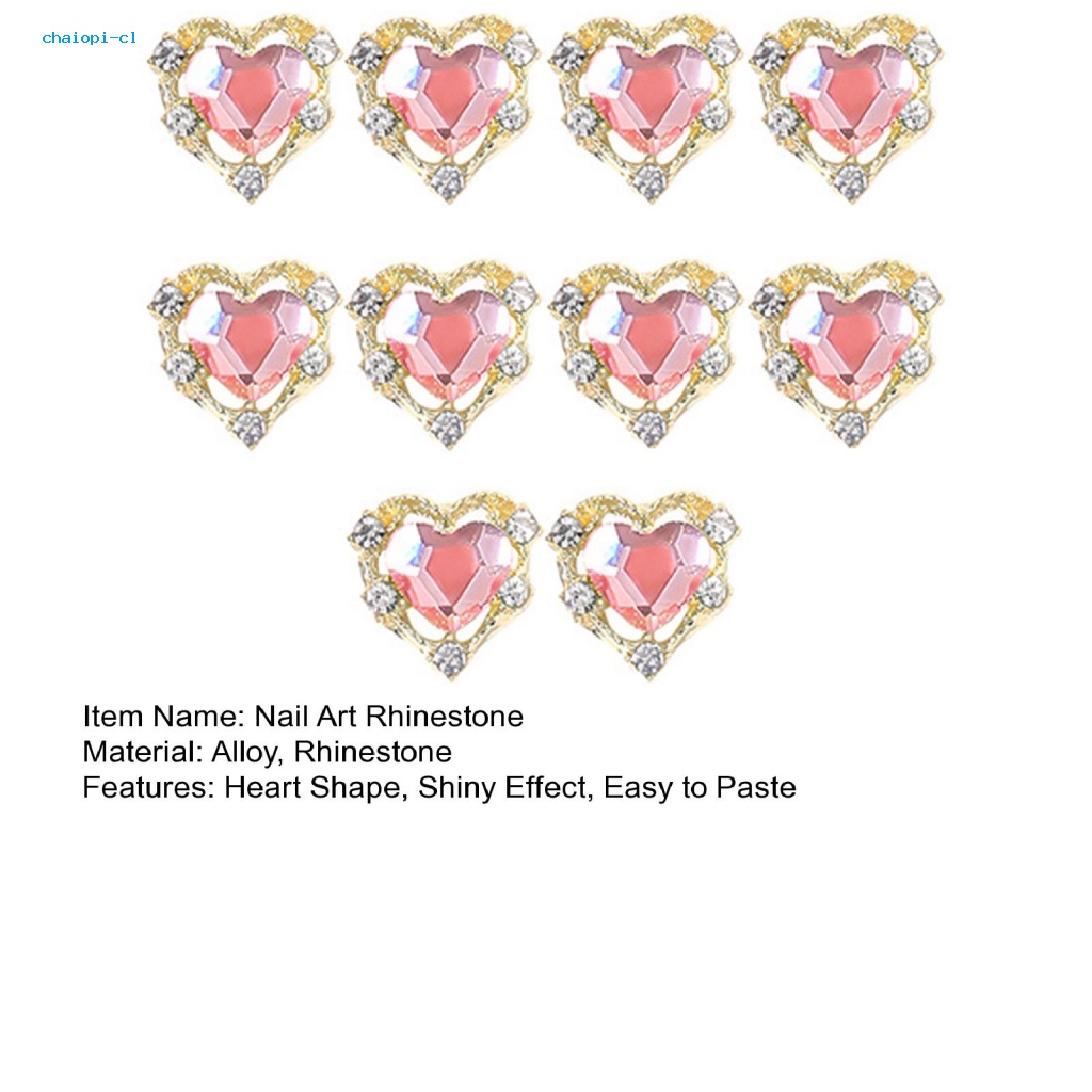 Set 10 Phụ Kiện Đính Trang Trí Móng Nghệ Thuật 3D Xinh Xắn