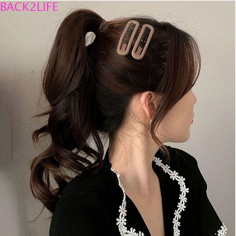 Set 6 Kẹp Tóc Mỏ Vịt Hình Vuông Dễ Thương Cho Nữ