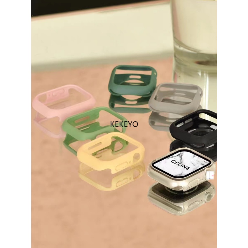 Thời Trang Ốp Bảo Vệ Bằng pc Cứng Mặt Nhám Cho apple watch ultra 2 se 8 7 6 5 4 3 ultra 2 9s 49mm 41mm 44mm 38mm 42mm 45mm