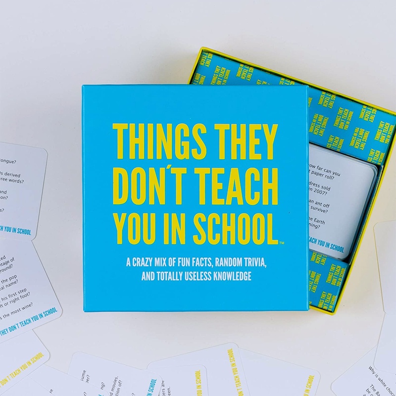 Things they don´t teach you in school Party Trivia Card Game
