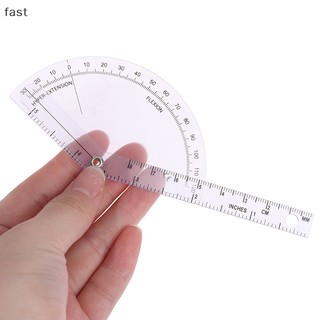 Y tế ngón tay goniometer nhựa thước đo góc 180 độ Cai Trị ngón tay cai trị