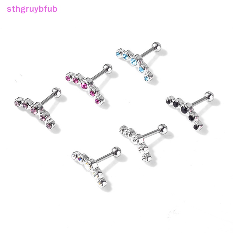 1 Khuyên Xỏ Sụn Tai Bằng Thép Không Gỉ Cá Tính