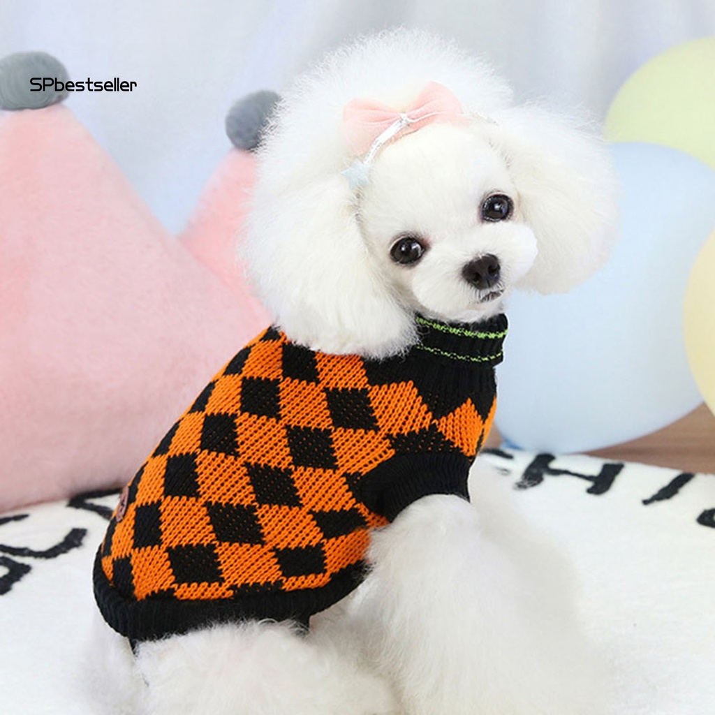 Spbestsellwr Áo Sweater Dệt Kim Chui Đầu Cổ Cao Giữ Ấm Hai Ống Nhỏ Vừa Và Vừa Mùa Đông Cho Thú Cưng