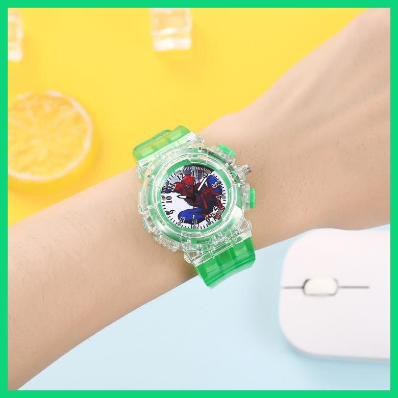 Đồng Hồ Quartz Dạ Quang Hình Người Nhện Hoạt Hình Tinh Tế Đẹp Mắt Cho Trẻ Em Mỗi Ngày Thích Hợp Làm Quà Tặng