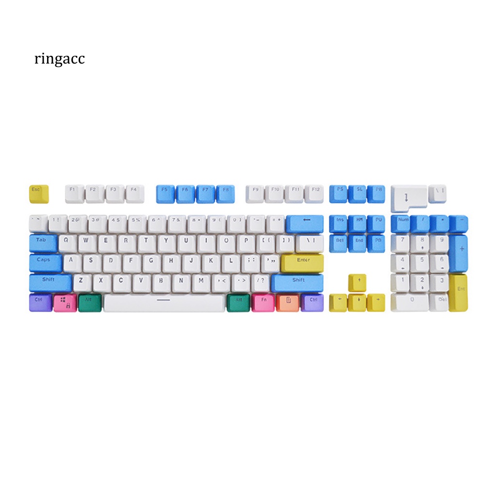 Bàn Phím OEM 104 Phím Chống Bụi Chống Mòn Thay Thế Màu Sắc Cầu Vồng Cho Văn Phòng