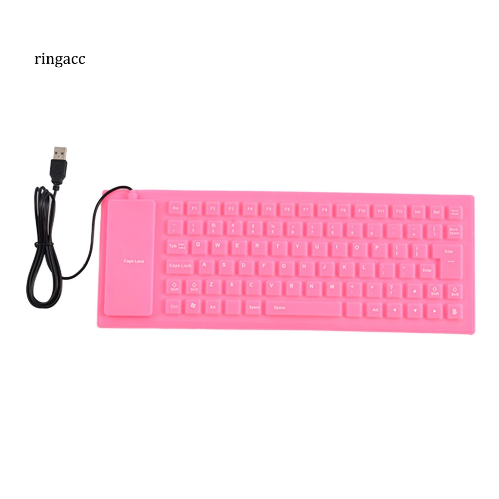 Bàn Phím Mini Có Dây USB Bằng Silicon Mềm Gấp Được RGA 85Keys